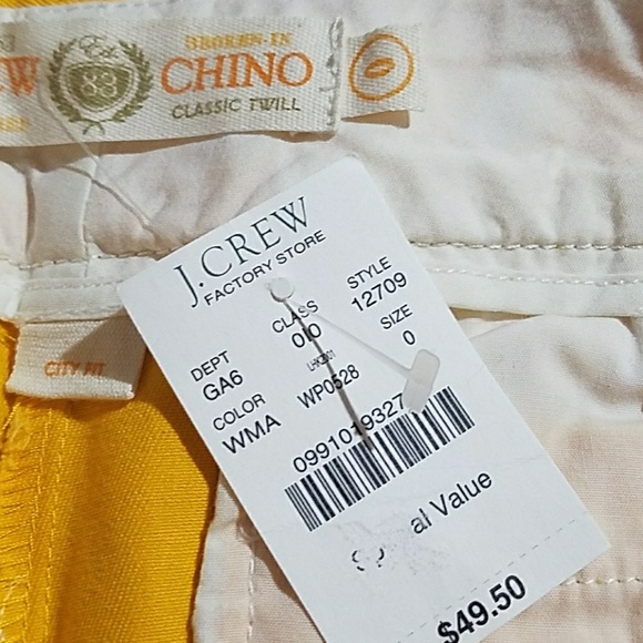J.Crew classic twill chino critter shorts NWT - Picture 3 of 3